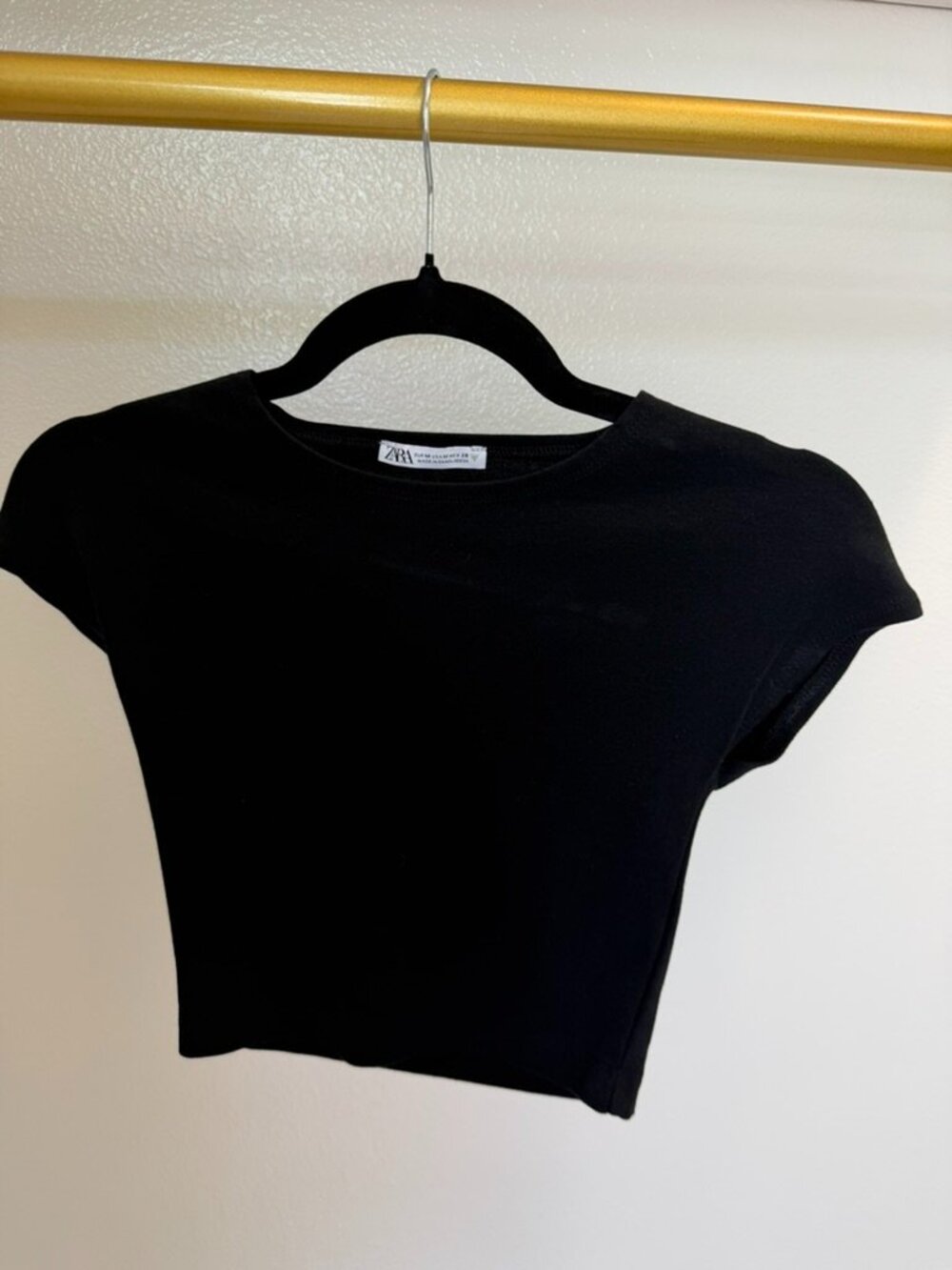 Zara Black Crop Top